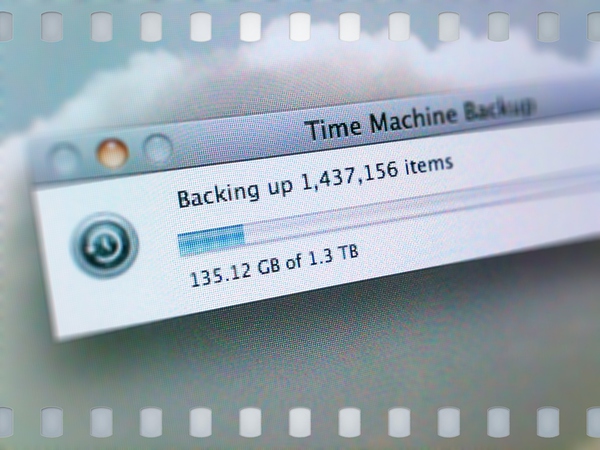 Time Machine backup visual